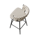 360°Swivel Bar Chairs set of 2, equipped with soft cushioned backrest counter stool, metal leg modern luxury kitchen chair, suitable for family dining, kitchen island - DTYStore