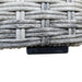 5 Pieces PE Wicker Sectional Sofa Set with Gray Cushion - DTYStore