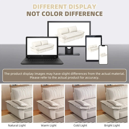 73.2' Queen Pull Out Sofa Bed,3-in-1 Convertible Sleeper Sofa,Multi-Functional Velvet Loveseat Bed Default -DTYStore