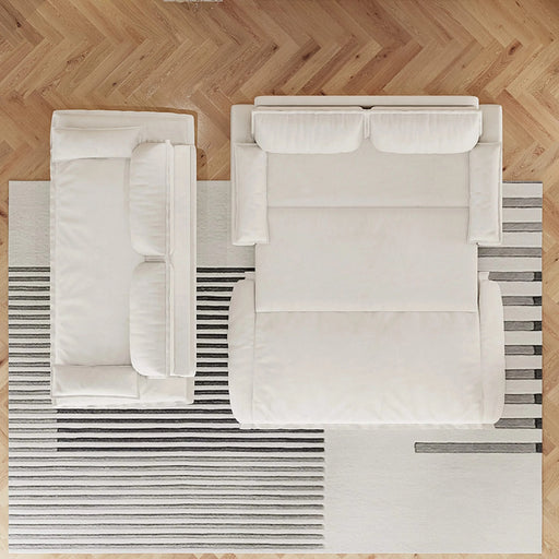 73.2' Queen Pull Out Sofa Bed,3-in-1 Convertible Sleeper Sofa,Multi-Functional Velvet Loveseat Bed Default -DTYStore