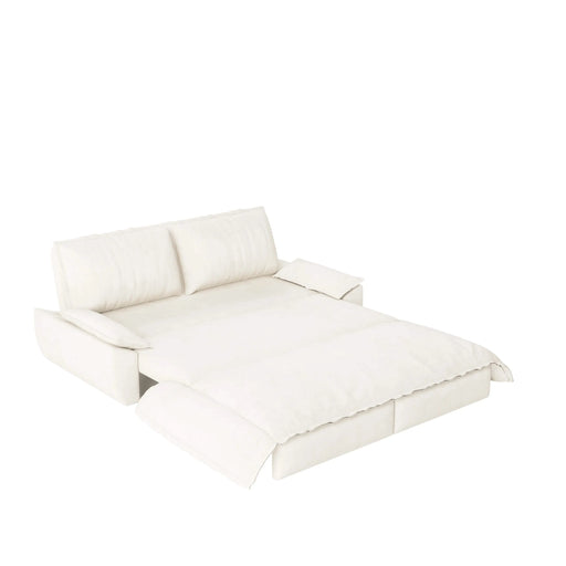 73.2' Queen Pull Out Sofa Bed,3-in-1 Convertible Sleeper Sofa,Multi-Functional Velvet Loveseat Bed Default -DTYStore