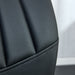 6 black dining chairs. Modern chairs from the Middle Ages. Made of PU material cushion and silver metal legs. Suitable for restaurants and living rooms - DTYStore