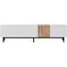 Modern TV Stand for 80'' TV with 3 Doors, Media Console Table, Entertainment Center with Large Storage Cabinet for Living Room, Bedroom - DTYStore