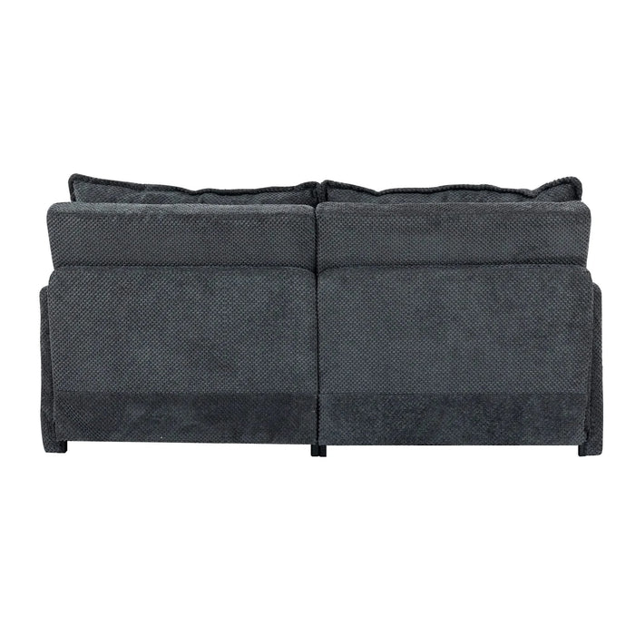 73.6inch Pull Out Sofa Bed,3-in-1 corduroy Convertible Sleeper Sofa Couch,Side Storage,and USB/C-TYPE Charging Ports Chair for Living Room,Bedroom,Apartment Default -DTYStore