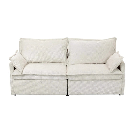 73.6inch Pull Out Sofa Bed,3-in-1 corduroy Convertible Sleeper Sofa Couch,Side Storage,and USB/C-TYPE Charging Ports Chair for Living Room,Bedroom,Apartment Default -DTYStore