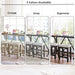 Farmhouse 3-Piece Counter Height Dining Table Set with USB Port and Upholstered Stools,Cream - DTYStore