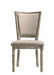 Gabrian Two-tone Beige Fabric & Reclaimed Gray Finish Side Chair (Set of 2) - DTYStore