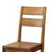 Dark Oak Rustic Style Solid wood Kitchen Set of 2pc Dining Chairs Panel Back Chairs Dining Room - DTYStore