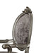 Silver and Antique Platinum Arm Chair with Nailhead Trim (Set of 2) - DTYStore