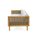CLAREMONT 3 SEATER DAYBED WITH RATTAN ARMS (LIGHT GREY CUSHION) - DTYStore