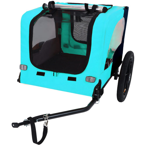 Pet Bike Trailer Dog Cart for Bicycle,Suitable for Small and Medium Pets, Easy Folding Cart Frame, Quick Release Wheel, Non-Slip Floor, Internal Leash - Image 9