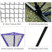 Soozier Baseball Practice Net Set with 7.5x7ft Catcher Net, Ball Caddy and Batting Tee, Portable Baseball Practice Equipment with Carry Bag for Hitting, Pitching, Batting, Catching, Purple - DTYStore