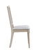 Marta Beige Linen & Natural Finish Side Chair (Set of 2) - DTYStore
