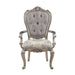 Beige and Antique Platinum Tufted Side Chair (Set of 2) - DTYStore