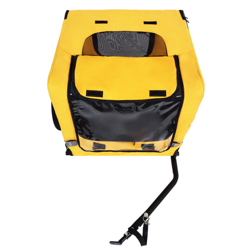 Pet Bike Trailer Dog Cart for Bicycle, Suitable for Small and Medium Pets, Easy Folding Cart Frame, Quick Release Wheel, Non-Slip Floor, Internal Leash - Image 13