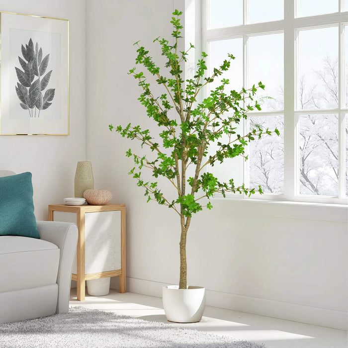 76' Artificial Enkianthus Tree with Pot Default -DTYStore