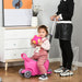 3-in-1 Ride On Push Car, Kids Scooter, Sliding Walker, Push Rider, with Adjustable Handlebar, 3 Balanced Wheels, Removable Storage Seat, for Boys and Girls Aged 2-6 Years Olds, Pink - DTYStore