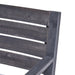 Outdoor Dining Chair Set of 2, Dark Grey With Light Grey Cushion - DTYStore