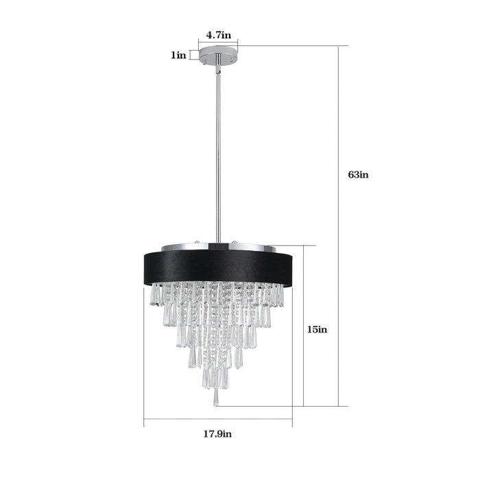 Modern Crystal Chandelier for Living-Room Round Cristal Lamp Luxury Home Decor Light Fixture - DTYStore