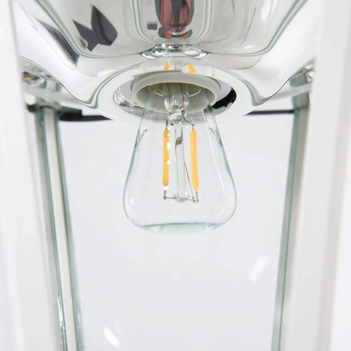 77' Solar Lamp Post Light, Waterproof Aluminum Outdoor Vintage Street Lamp, Motion Activated Sensor PIR, Adjustable Brightness, for Garden, Lawn, Pathway, Driveway, White Default -DTYStore