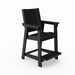 Black Modern Counter Chair – Sleek HDPE Poly Lumber for Dining, Patio, and Garden Comfort - DTYStore