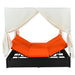 U_STYLE Outdoor Patio Wicker Sunbed Daybed with Cushions, Adjustable Seats - DTYStore