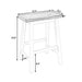 Farmhouse Rustic 2-piece Counter Height Wood Kitchen Dining Stools for Small Places, Walnut - DTYStore