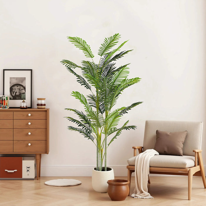 78.5' Artificial Palm Tree With Pot, Set of 2 Default -DTYStore