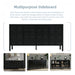 Stylish Storage Cabinet Sideboard Wooden Cabinet with Unique Geometric Circle Door Design,Suitable for Study Rooms ,Entrance and Living Room(Black) - DTYStore