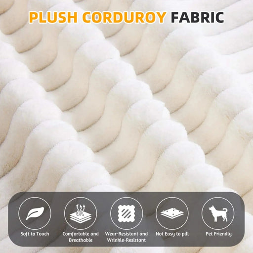 78.7 ' W 2-in-1 Foldable Sofa, Plush Corduroy Sofa, Convertible Floor Sofa Bed, Deep Seating, with Multi Functional Blanket,Suitable for Living Rooms, Offices, and Study Rooms Default -DTYStore