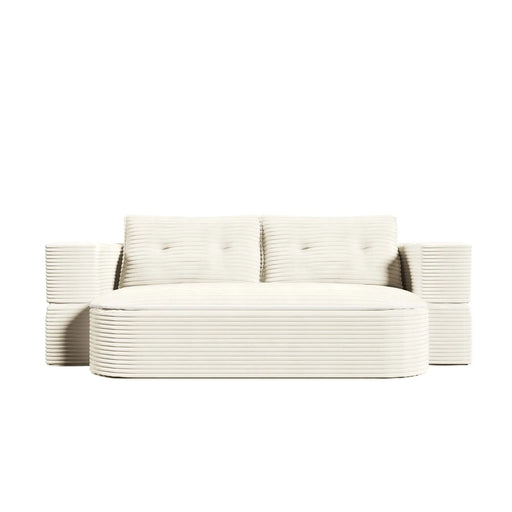 78.7 ' W 2-in-1 Foldable Sofa, Plush Corduroy Sofa, Convertible Floor Sofa Bed, Deep Seating, with Multi Functional Blanket,Suitable for Living Rooms, Offices, and Study Rooms Default -DTYStore