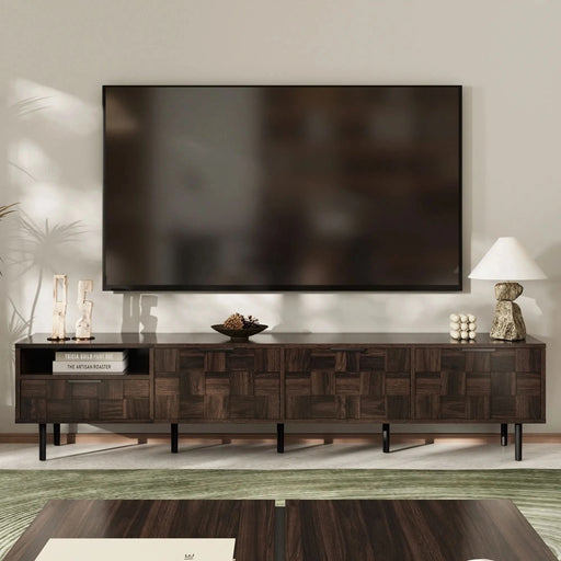 78 ' Mid Century Modern TV Stand for 65+ Inch TVs, TV Console with Storage Cabinets for Living Room, Entertainment Center Storage - DTY Store