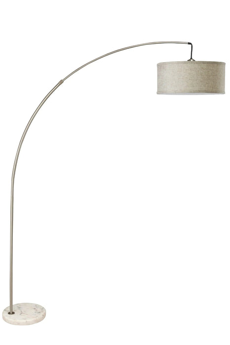 78' SILVER ARCH FLOOR LAMP WITH KD SHADE W/ DOUBLE BOX (1PC/CTN) (2.15/26.84) Default -DTYStore