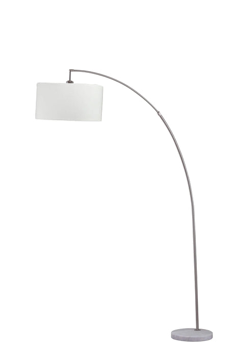 78' SILVER ARCH FLOOR LAMP WITH KD SHADE W/ DOUBLE BOX (1PC/CTN) (2.15/26.84) Default -DTYStore