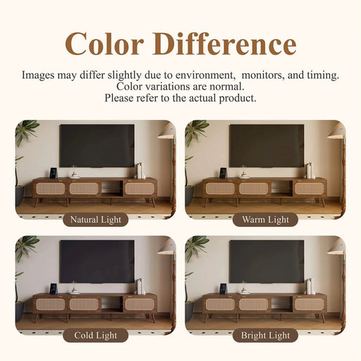 78' TV Stand for 75/80/85 inch TV, Console with Ample Storage for Living Room, Bedroom, Entertainment Center with Open Shelf Default -DTYStore