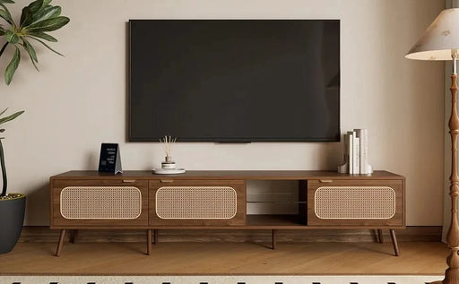 78' TV Stand for 75/80/85 inch TV, Console with Ample Storage for Living Room, Bedroom, Entertainment Center with Open Shelf Default -DTYStore