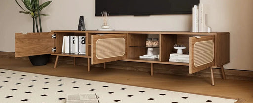 78' TV Stand for 75/80/85 inch TV, Console with Ample Storage for Living Room, Bedroom, Entertainment Center with Open Shelf Default -DTYStore