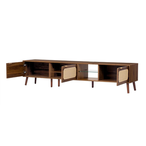 78' TV Stand for 75/80/85 inch TV, Console with Ample Storage for Living Room, Bedroom, Entertainment Center with Open Shelf - DTY Store