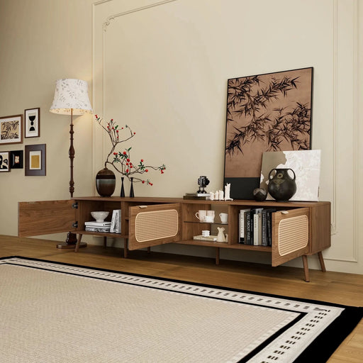 78' TV Stand for 75/80/85 inch TV, Console with Ample Storage for Living Room, Bedroom, Entertainment Center with Open Shelf - DTY Store