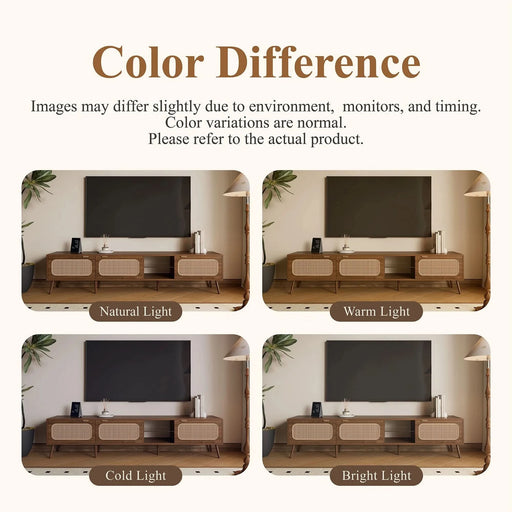 78' TV Stand for 75/80/85 inch TV, Console with Ample Storage for Living Room, Bedroom, Entertainment Center with Open Shelf - DTY Store