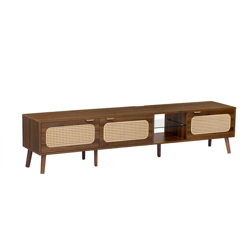 78' TV Stand for 75/80/85 inch TV, Console with Ample Storage for Living Room, Bedroom, Entertainment Center with Open Shelf- DTY Store