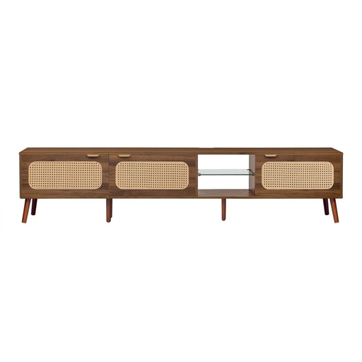 78' TV Stand for 75/80/85 inch TV, Console with Ample Storage for Living Room, Bedroom, Entertainment Center with Open Shelf- DTY Store