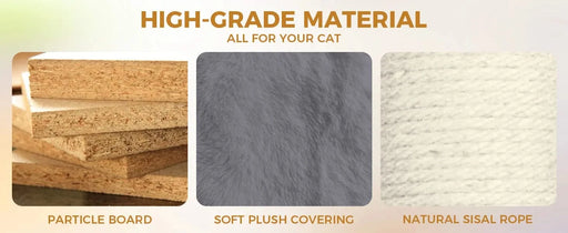 78 in dark gray cat tree tower with large condo sisal scratching post big hammock and top platform Default -DTYStore