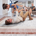 DTY Signature Collection 8X10 Brown/Ivory/Bordered Non-Shedding Living Room Bedroom Dining Home Office Stylish and Stain Resistant Area Rug - DTYStore
