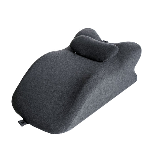 Ergonomic Spinal Posture Support Bed Pillow in Dark Grey with Multi-Functional Memory Foam Design