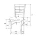 Set of 2 Dining Chairs with Fabric Upholstered Seat, Dark Grey - DTYStore