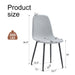 Comfortable Linen-Cotton Dining Chair Set - Four Pieces in Light Gray.Integrated Seat and Backrest,Linen-Cotton Material,Modern Home Matching. - DTYStore