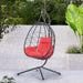 Egg Chair with Stand Indoor Outdoor Swing Chair Patio Wicker Hanging Egg Chair Hanging Basket Chair Hammock Chair with Stand for Bedroom Living Room Balcony - DTYStore