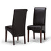 Avalon - Deluxe Parson Dining Chair (Set of 2) - Tanners Brown - DTYStore
