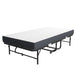 75' x 38' Twin Folding Bed with 3.7' Memory Foam Mattress, Portable Foldable Extra Bed, Rollaway Bed for Guests, and Sturdy Metal Frame - DTYStore